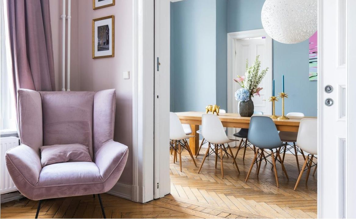 Office with standing desks